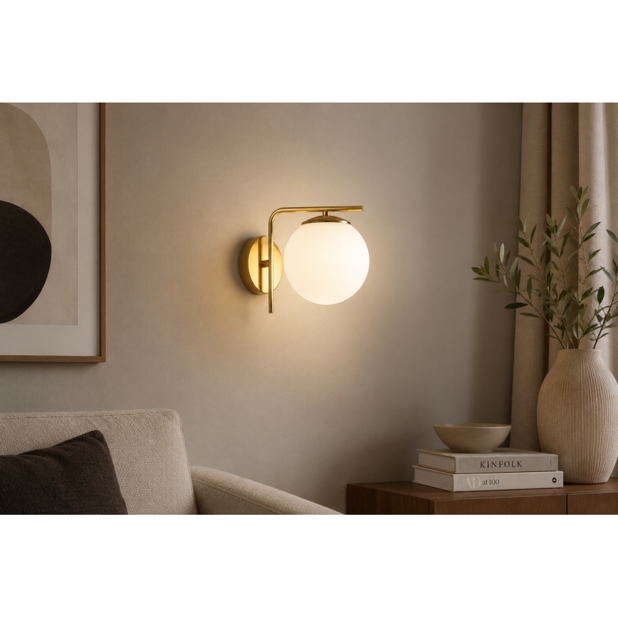 Brilagi - Lampă de perete MILO 1xE27/60W/230V aurie