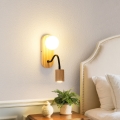 BRILAGI - Lampă de perete MODERN WOOD, 1xG9/5W/230V + 1xGU10/8W, lemn