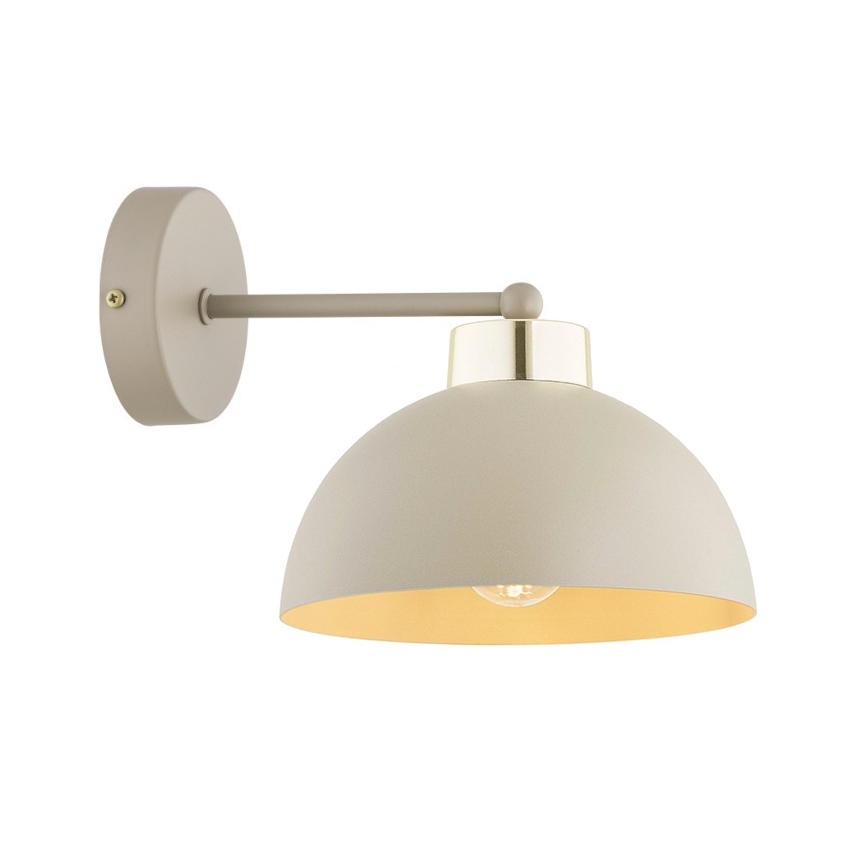 Brilagi - Lampă de perete MOON 1xE27/60W/230V bej/auriu