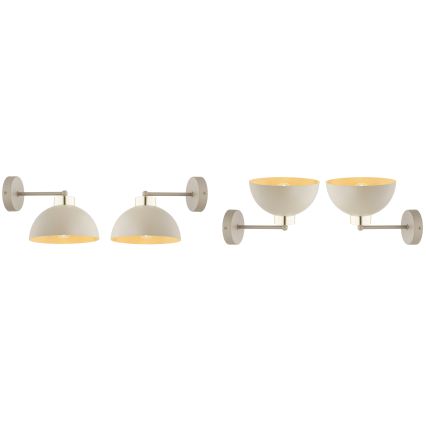Brilagi - Lampă de perete MOON 1xE27/60W/230V bej/auriu