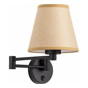BRILAGI - Lampă de perete NUBILA 1xE27/15W/230V bej/negru