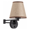 BRILAGI - Lampă de perete NUBILA 1xE27/15W/230V maro/negru