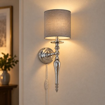 BRILAGI - Lampa de perete NUBILA 1xE27/60W/230V crom lucios/antracit