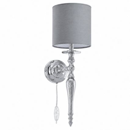 BRILAGI - Lampă de perete NUBILA 1xE27/60W/230V crom lucios/gri deschis