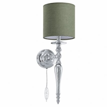 BRILAGI - Lampă de perete NUBILA 1xE27/60W/230V crom lucios/verde