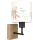 Brilagi - Lampă de perete pentru copii BOBO WOOD 1xE27/25W/230V stejar/negru/alb/cu animale