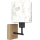 Brilagi - Lampă de perete pentru copii BOBO WOOD 1xE27/25W/230V stejar/negru/alb/iepurași
