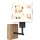 Brilagi - Lampă de perete pentru copii BOBO WOOD 1xE27/25W/230V stejar/negru/alb/ursuleți