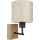 Brilagi - Lampă de perete pentru copii BOBO WOOD 1xE27/25W/230V stejar/negru/bej/cu buline