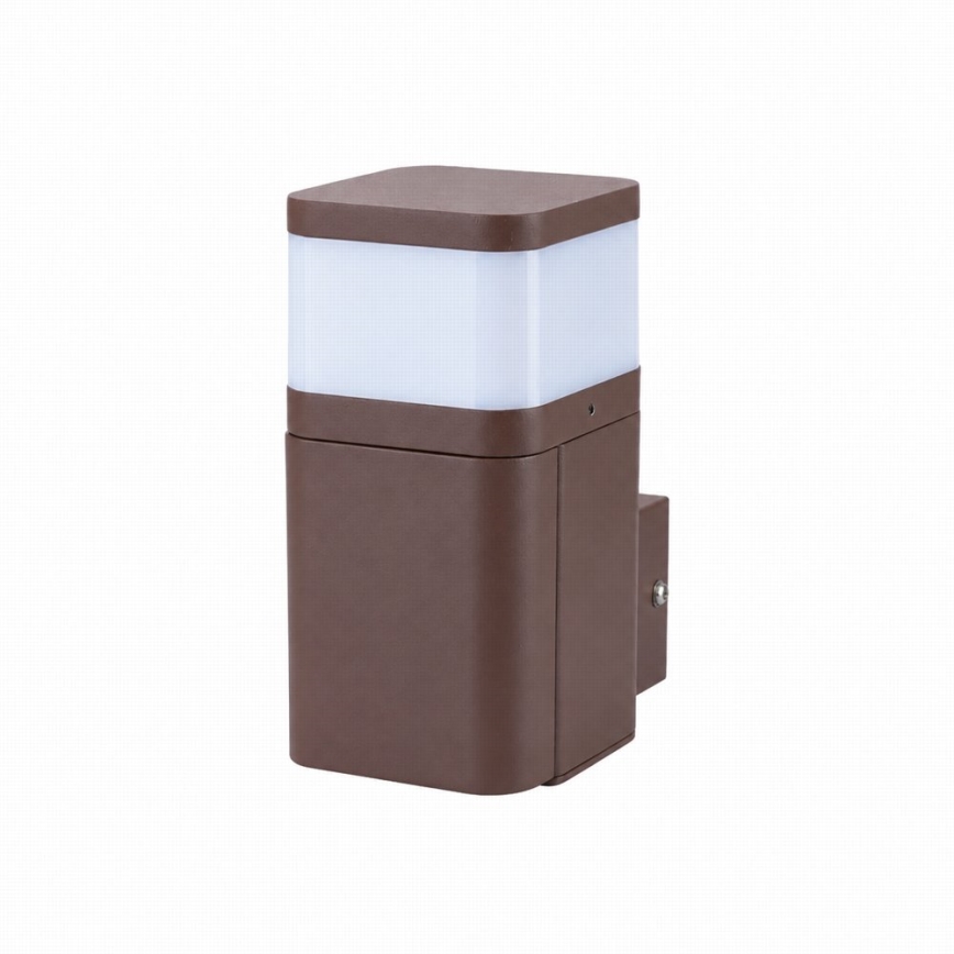 BRILAGI - Lampă de perete pentru exterior cu priză SCHUKO PILLAR 1xG9/11W/230V IP44 maro