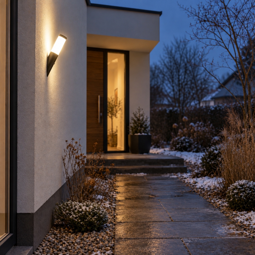 BRILAGI - Lampă de perete pentru exterior cu senzor de mișcare ELIA 1xE27/20W/230V IP44 antracit
