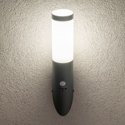 BRILAGI - Lampă de perete pentru exterior cu senzor de mișcare ELIA 1xE27/20W/230V IP44 antracit