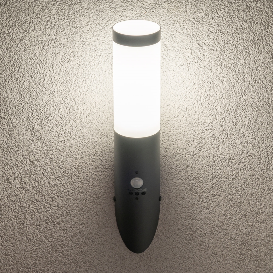 BRILAGI - Lampă de perete pentru exterior cu senzor de mișcare ELIA 1xE27/20W/230V IP44 antracit