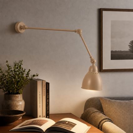 BRILAGI - Lampă de perete QUILL 1xE27/40W/230V 83 cm bej
