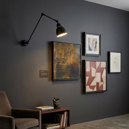 Brilagi - Lampă de perete QUILL 1xE27/40W/230V 83 cm neagră