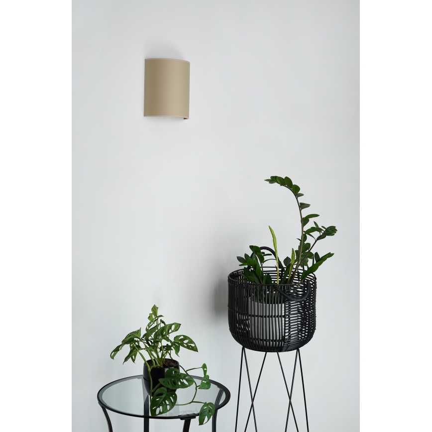 Brilagi - Aplica de perete SEMI 1xE27/15W/230V diametru 20 cm bej