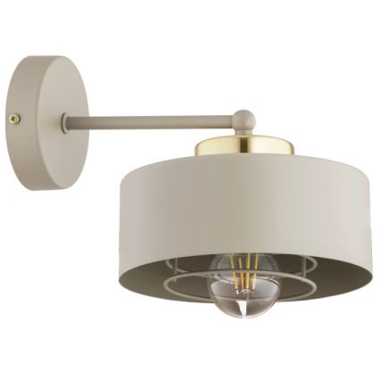 Brilagi - Lampă de perete SPRING 1xE27/60W/230V bej/auriu