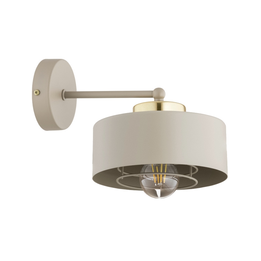Brilagi - Lampă de perete SPRING 1xE27/60W/230V bej/auriu