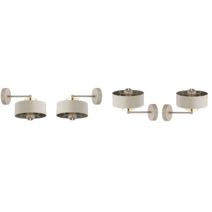 Brilagi - Lampă de perete SPRING 1xE27/60W/230V bej/auriu