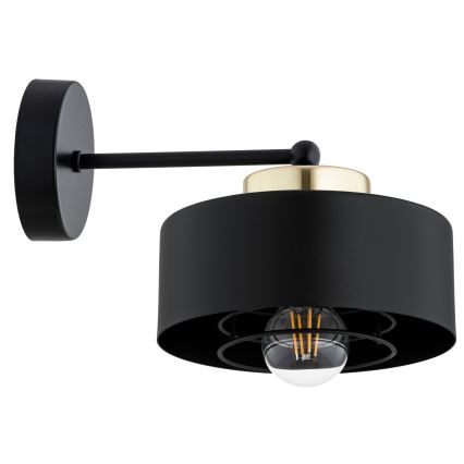 Brilagi - Lampă de perete SPRING 1xE27/60W/230V neagră/aurie