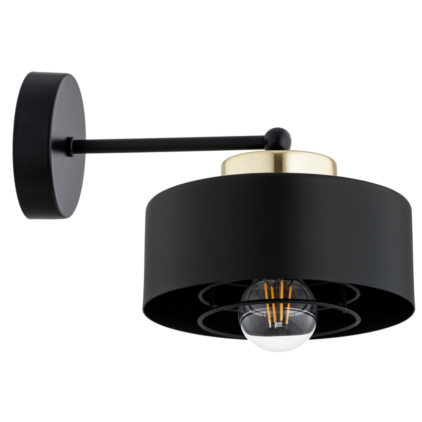 Brilagi - Lampă de perete SPRING 1xE27/60W/230V neagră/aurie