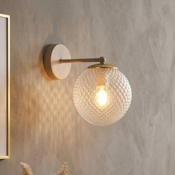 Brilagi - Lampă de perete STELLA 1xE27/60W/230V bej/auriu