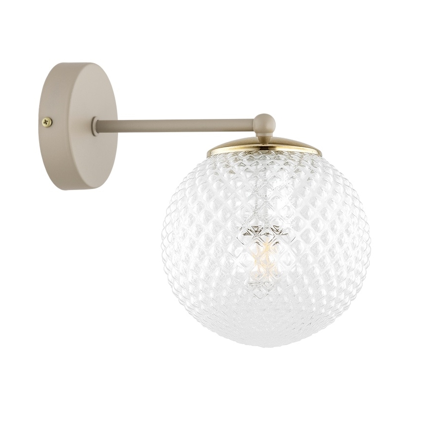 Brilagi - Lampă de perete STELLA 1xE27/60W/230V bej/auriu