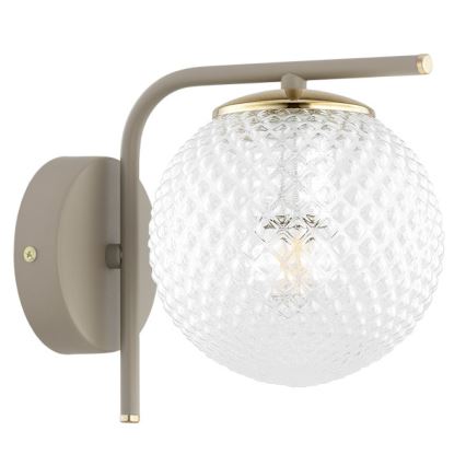 Brilagi - Lampă de perete STELLA 1xE27/60W/230V bej/auriu