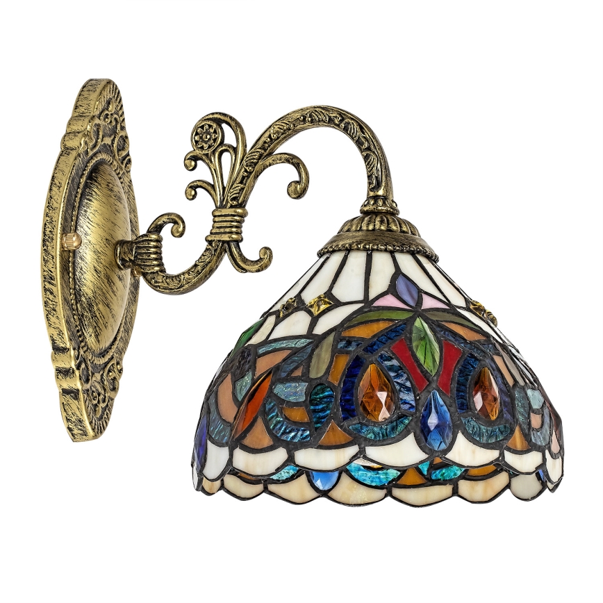 Brilagi - Lampă de perete Tiffany cu vitralii LUISA 1xE27/40W/230V