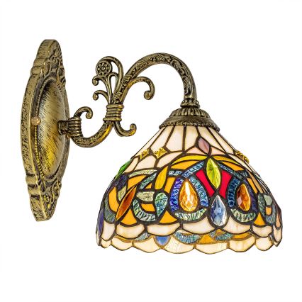 Brilagi - Lampă de perete Tiffany cu vitralii LUISA 1xE27/40W/230V