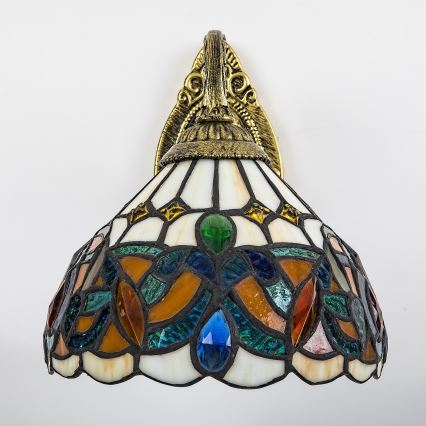 Brilagi - Lampă de perete Tiffany cu vitralii LUISA 1xE27/40W/230V