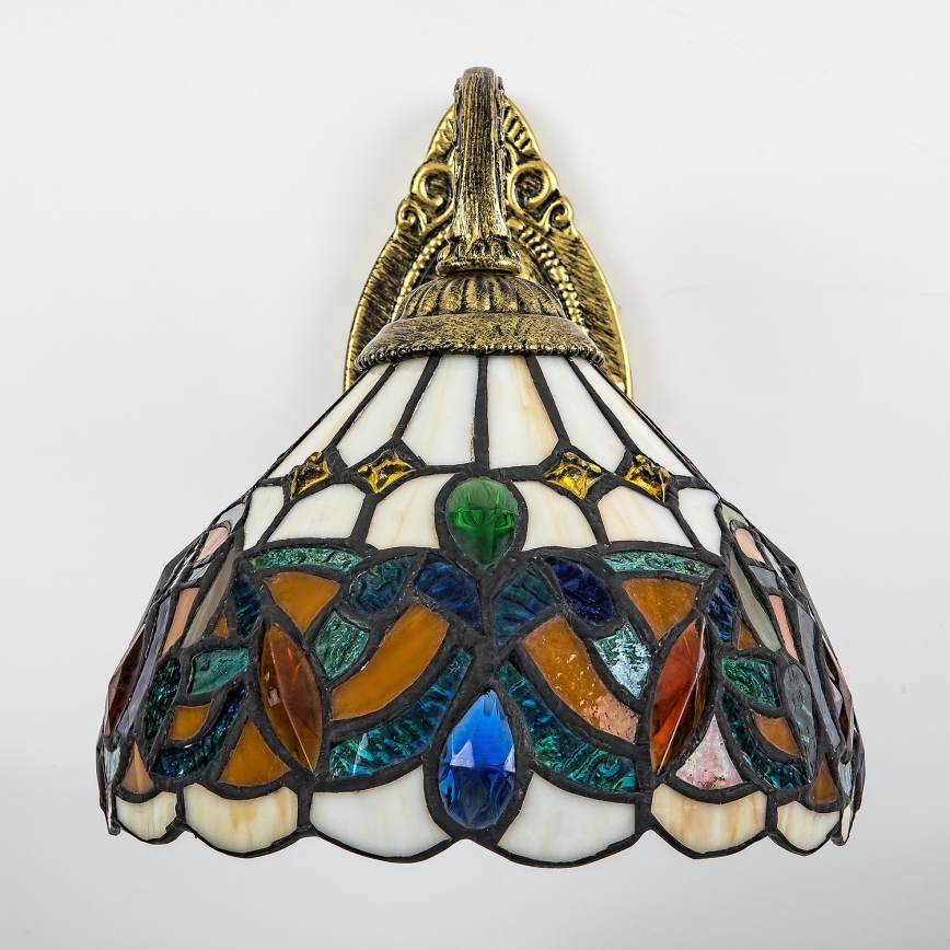 Brilagi - Lampă de perete Tiffany cu vitralii LUISA 1xE27/40W/230V
