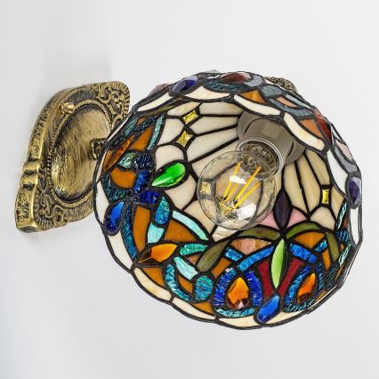 Brilagi - Lampă de perete Tiffany cu vitralii LUISA 1xE27/40W/230V
