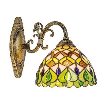 Brilagi - Lampă de perete Tiffany cu vitralii MARGARET, 1xE27/40W/230V