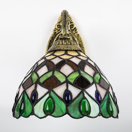 Brilagi - Lampă de perete Tiffany cu vitralii MARGARET, 1xE27/40W/230V