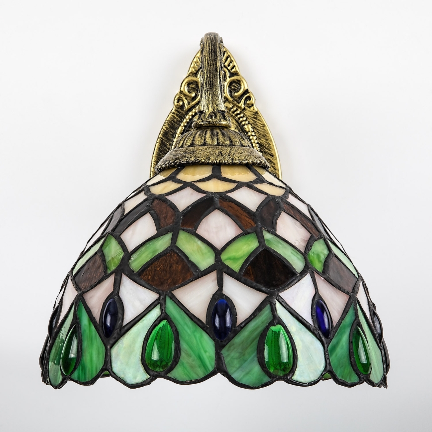 Brilagi - Lampă de perete Tiffany cu vitralii MARGARET, 1xE27/40W/230V