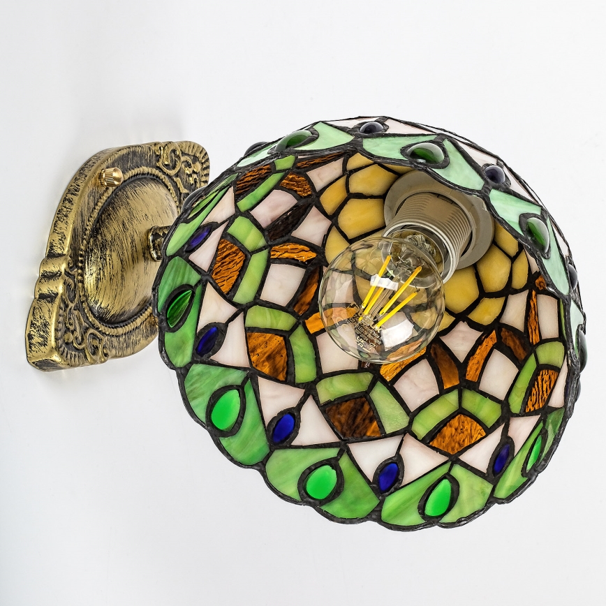 Brilagi - Lampă de perete Tiffany cu vitralii MARGARET, 1xE27/40W/230V