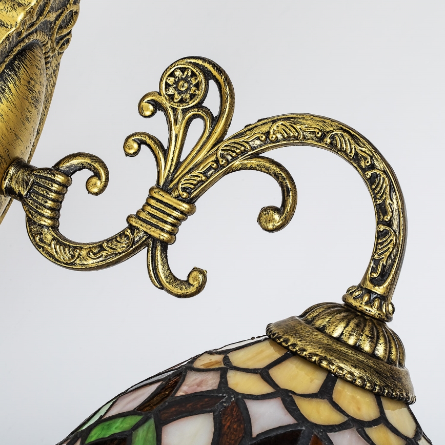 Brilagi - Lampă de perete Tiffany cu vitralii MARGARET, 1xE27/40W/230V