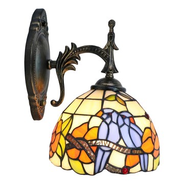Brilagi - Lampă de perete Tiffany din vitralii JUNGLE 1xE14/40W/230V