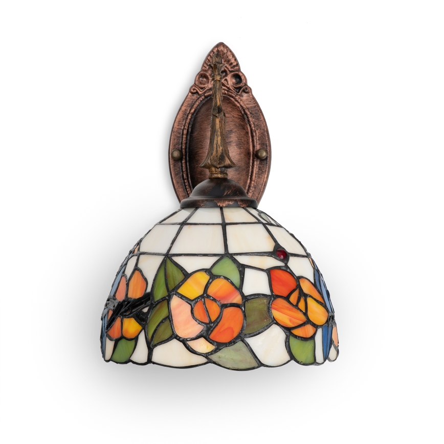Brilagi - Lampă de perete Tiffany din vitralii JUNGLE 1xE14/40W/230V