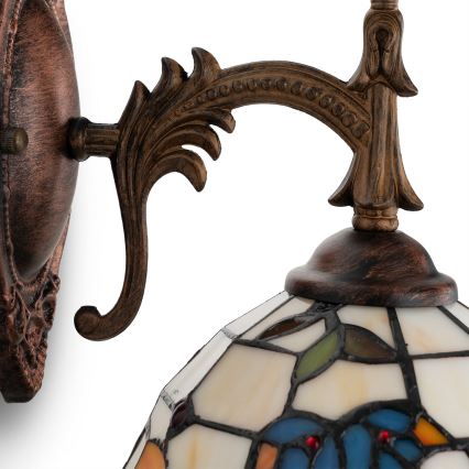 Brilagi - Lampă de perete Tiffany din vitralii JUNGLE 1xE14/40W/230V