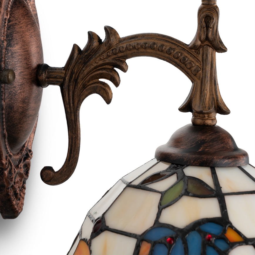 Brilagi - Lampă de perete Tiffany din vitralii JUNGLE 1xE14/40W/230V