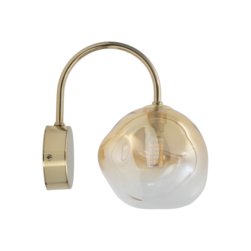 Brilagi - Lampă de perete VULCANO 1xG9/8W/230V aurie/bej fumuriu