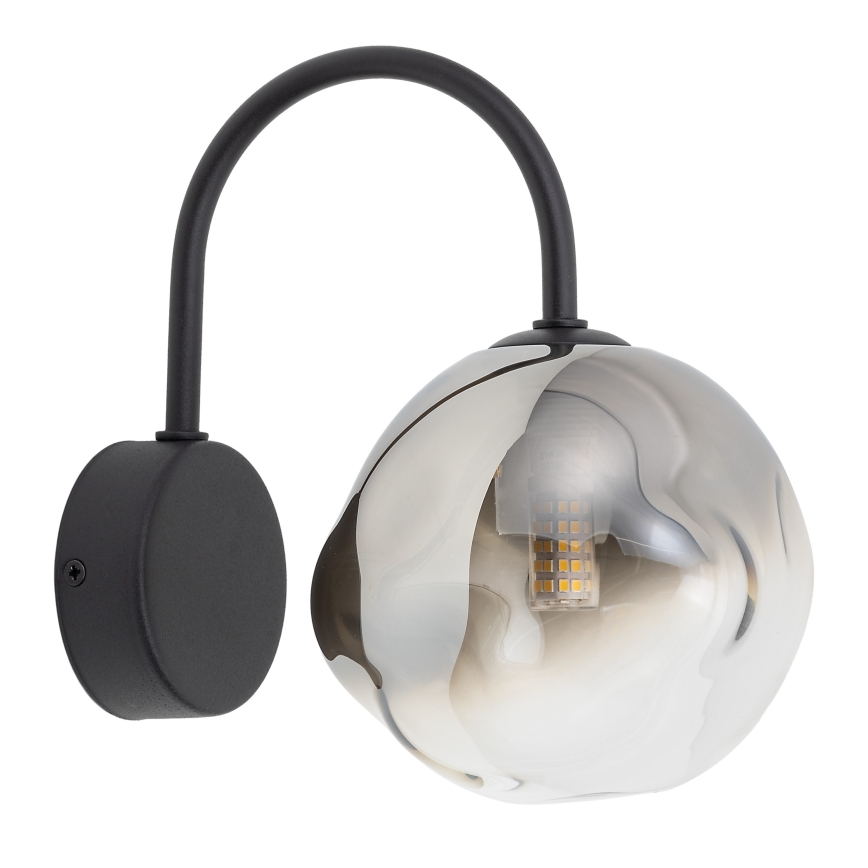 Brilagi - Lampă de perete VULCANO 1xG9/8W/230V negru/negru fumuriu