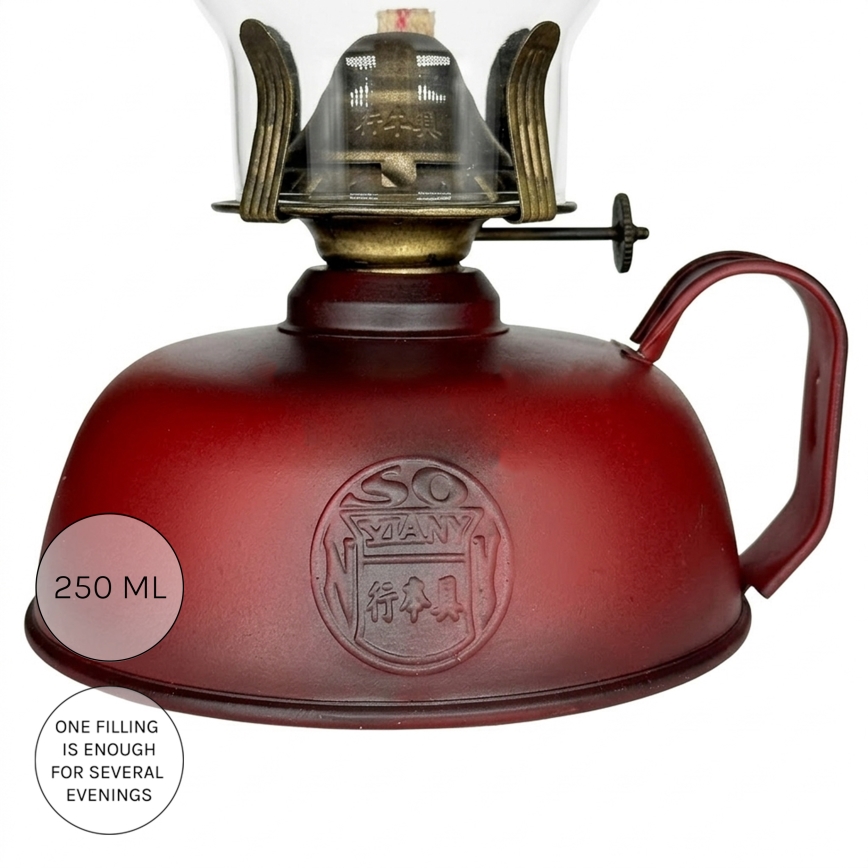 Brilagi - Lampă de petrol MERLIN roșie