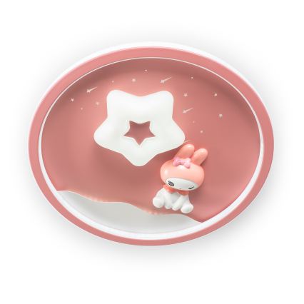 Brilagi - Plafonieră LED reglabilă pentru copii BUNNY LED/83W/230V 3000-6000K Ø 49 cm + telecomandă