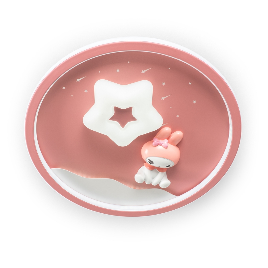 Brilagi - Plafonieră LED reglabilă pentru copii BUNNY LED/83W/230V 3000-6000K Ø 49 cm + telecomandă