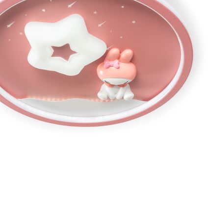 Brilagi - Plafonieră LED reglabilă pentru copii BUNNY LED/83W/230V 3000-6000K Ø 49 cm + telecomandă