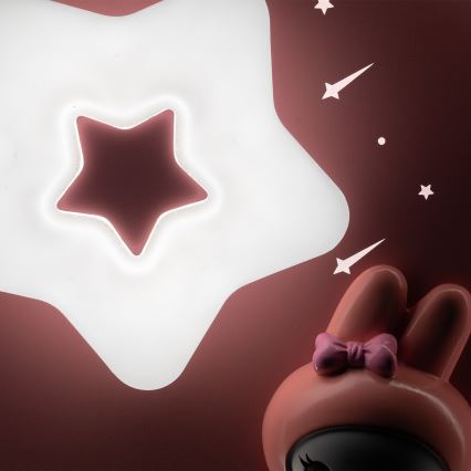 Brilagi - Plafonieră LED reglabilă pentru copii BUNNY LED/83W/230V 3000-6000K Ø 49 cm + telecomandă