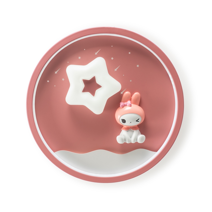 Brilagi - Plafonieră LED reglabilă pentru copii BUNNY LED/83W/230V 3000-6000K Ø 49 cm + telecomandă